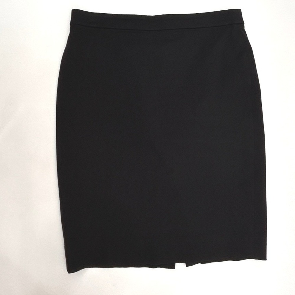 J.Crew Black No. 2 Pencil skirt in bi-stretch cotton blend Size 8 Knee Length - Picture 2 of 12